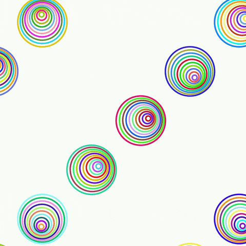 Moving Spiral Colorful Optical Illusion GIF