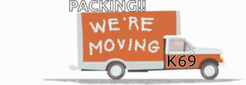 Moving Truck Saying Packing We're Moving GIF