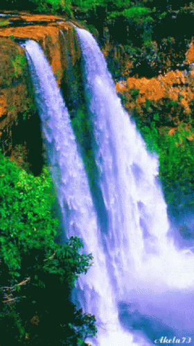 Moving Water High Falls GIF