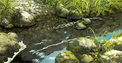 Moving Water In Anime GIF
