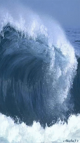 Moving Water Tall Wave GIF