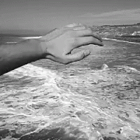 Moving Water Using Hands Illusion GIF