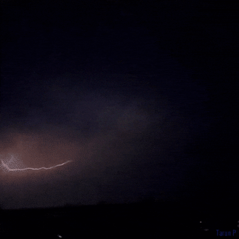 Moving Yellow Lightning Sky GIF