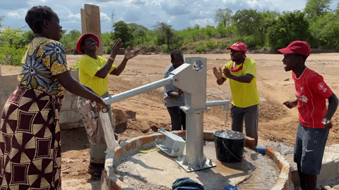 Mozambique Water Pumping GIF
