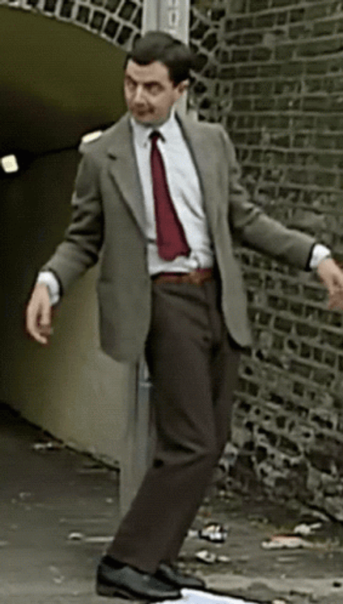 Mr. Bean Classic Funny Dancing GIF 