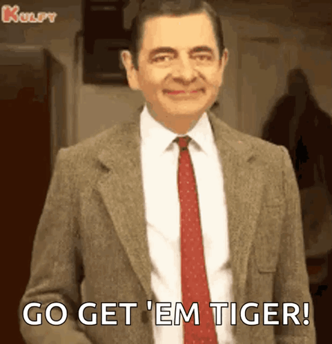 Mr Bean Go Get Em GIF