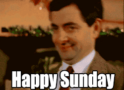 Mr. Bean Happy Sunday Blink GIF