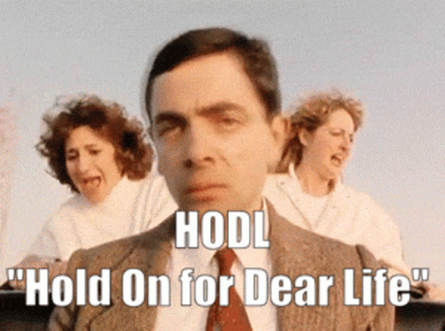 Mr Bean Holding On For Dear Life GIF