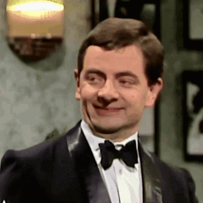 Mr Bean In Tuxedo And Bow Tie GIF