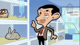 Mr. Bean Pet Store GIF