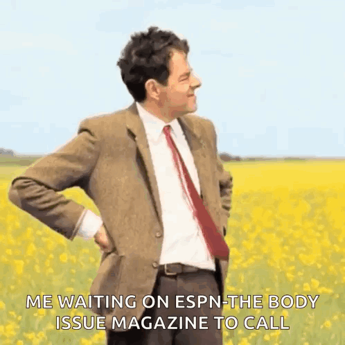 Mr Bean Standing In Field Hands On Hips GIF