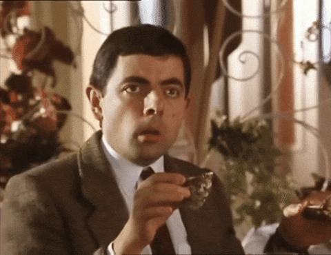 Mr Bean Surprised Meme GIF