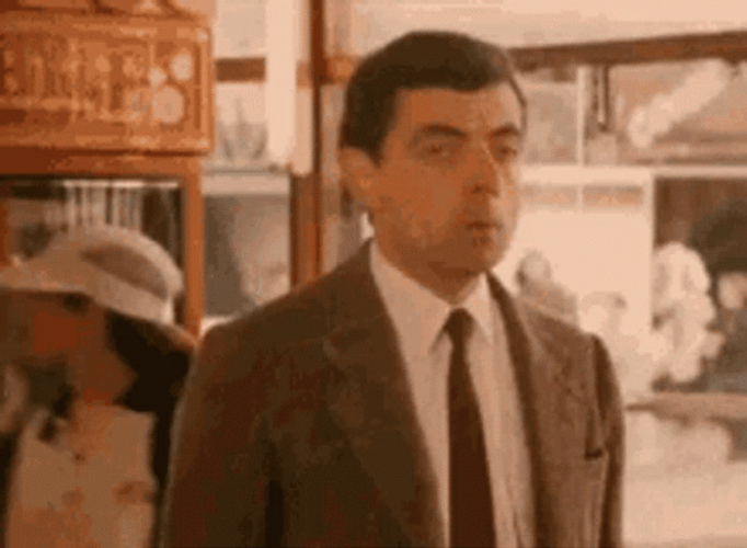 Mr Bean Waiting GIF