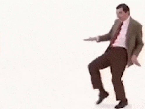 Mr Bean Waiting Dance Moves GIF