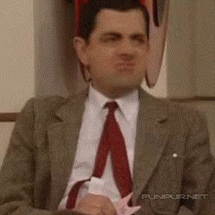 Mr Bean Waiting Hand Cup GIF
