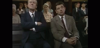 Mr Bean Waiting Sleepy On Church GIF