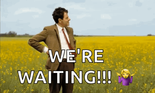 Mr Bean We're Waiting GIF