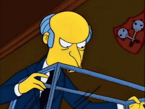 Mr Burns Furious At Crickets GIF