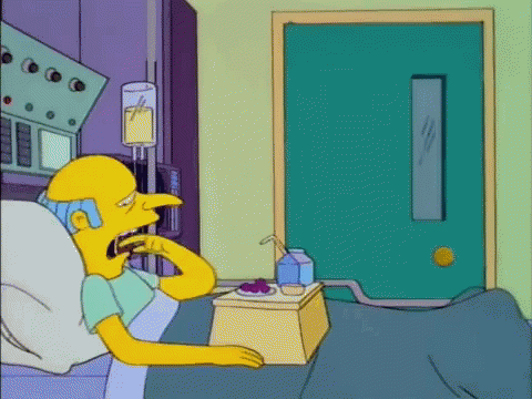 Grumpy Mr Burns Frustrated Reaction GIF