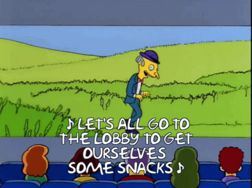 Mr Burns Bar Snacks Stage Performance GIF