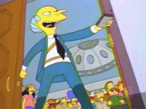 The Simpsons Mr Burns Evil Laugh GIF