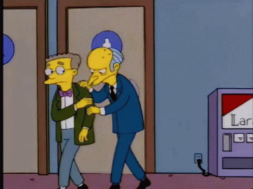 Mr Burns Waylon Smithers Arguing GIF