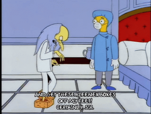 Crazy Mr Burns Confined In Asylum GIF