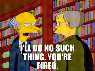 Mr. Burns From The Simpsons Is Talking To Another Man In A Library GIF