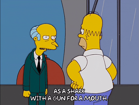 Mr Burns Gun In Mouth GIF
