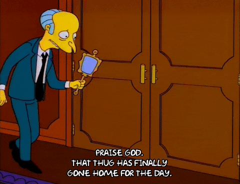 Mr. Burns Praise God He At Home GIF