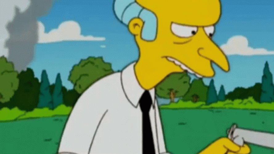 Mr Burns Scratching Head Confused Response GIF
