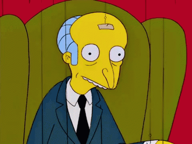 Mr Burns Shocked Double Face Palm GIF