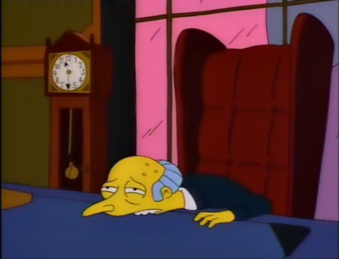 Mr Burns The Simpsons Drinking Monday Coffee GIF