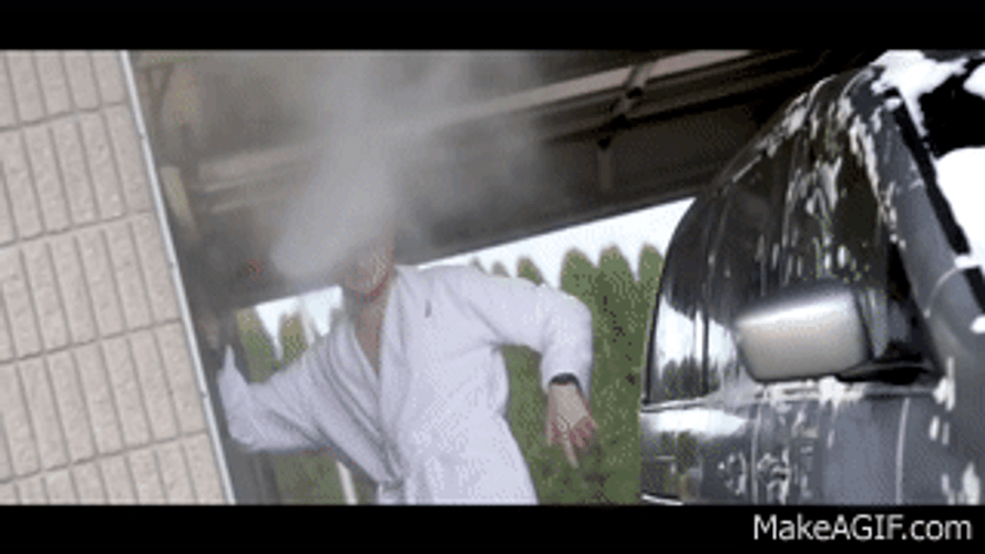 Mr Clean Cleaning A Car GIF