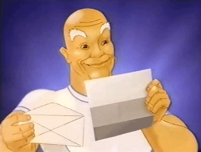 Mr Clean Eagerly Reads A Letter GIF