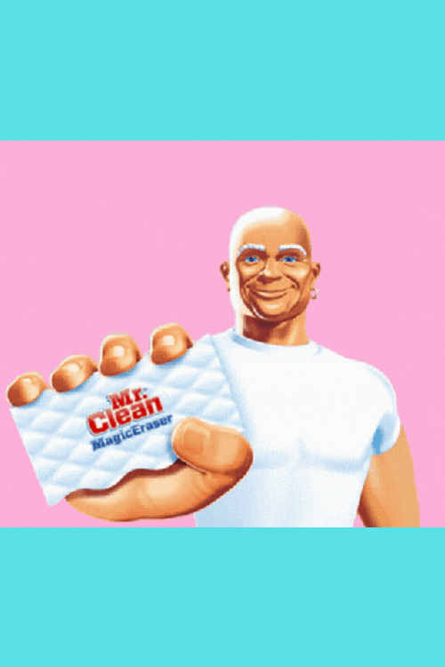 Mr Clean In Colorful Background GIF
