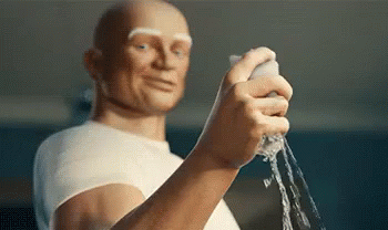 Mr Clean Squeezing Sponge Meme GIF