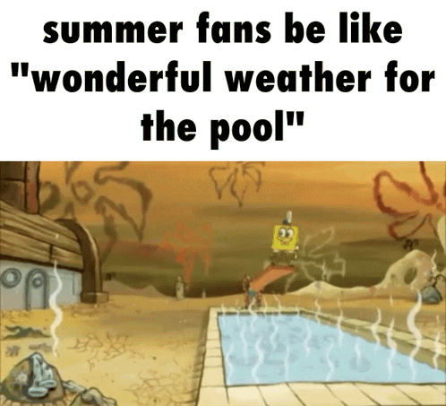 Mr Crab Too Hot Summer GIF