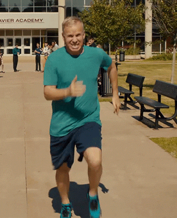 Mr. D Funny Running Fail GIF