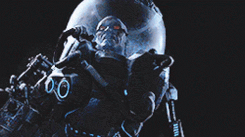 Mr Freeze Scary Red Eyes GIF