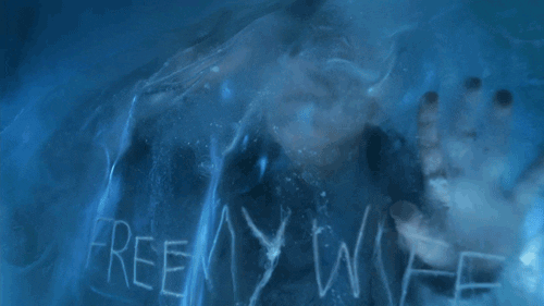 Mr Freeze Written On Ice Free My Wife GIF