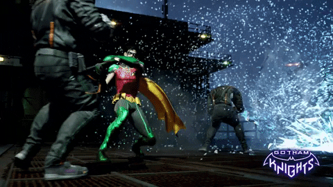 Mr Freeze Intense Fight With Robin GIF