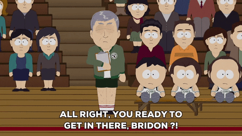 Mr. Garret Coaching South Park Elementary GIF