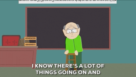 Mr Garrison A Lot Of Things Going On GIF