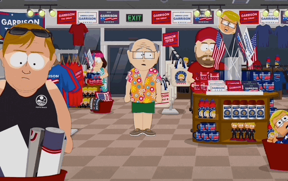 Mr Garrison At Store South Park GIF