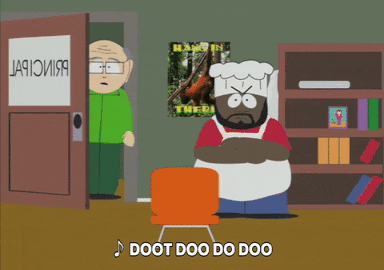 Mr Garrison Entering Principal Office GIF