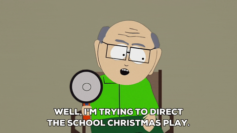 Mr Garrison Holding Megaphone South Park GIF