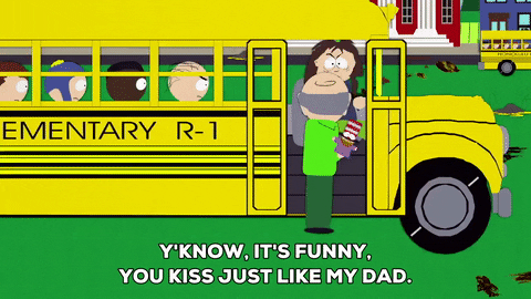 Mr Garrison Hopping Into School Bus GIF
