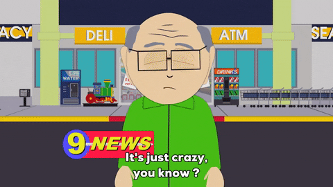 Mr Garrison On South Park News Channel GIF