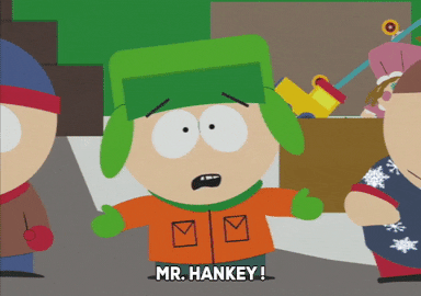 Calling Mr Hankey While Kyle Broflovski Standing GIF